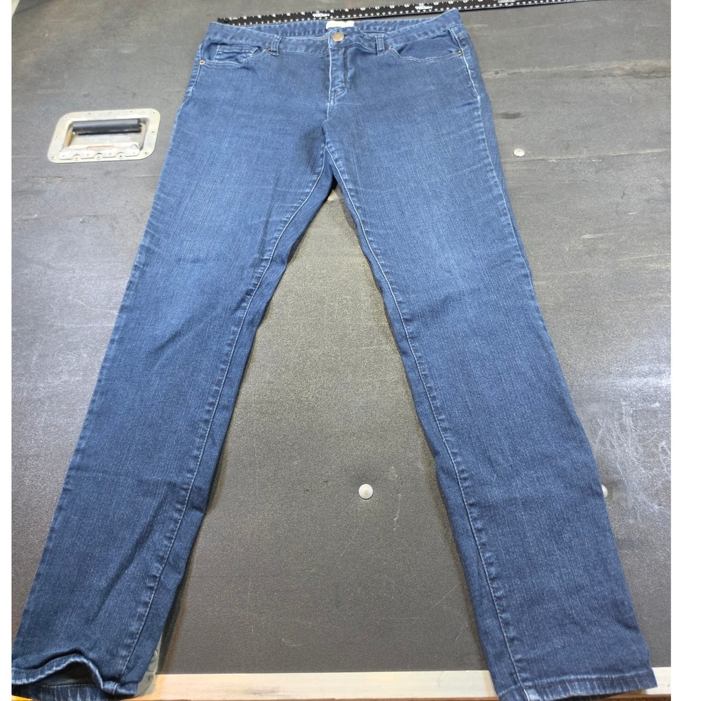Aeropostale Womens Dark Wash Straight Leg Denim Jeans Blue 0234